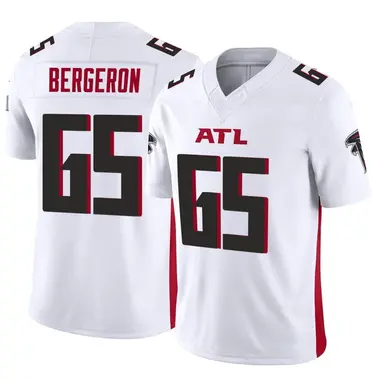 Matthew Bergeron Men's Nike White Atlanta Falcons Custom Game Jersey Size: 3XL